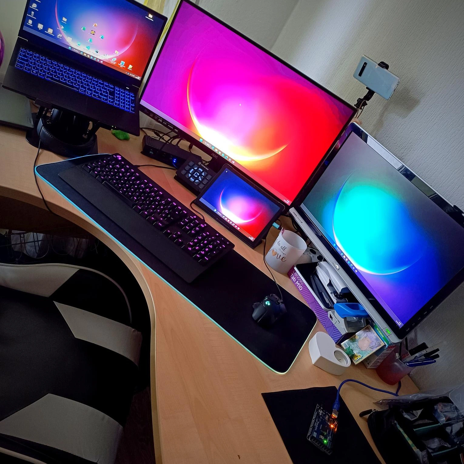 Gamer- und Arbeitsecke von Steffen